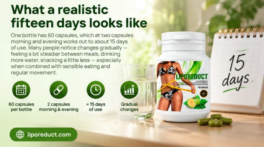 Liporeduct — realistic 15-day course results